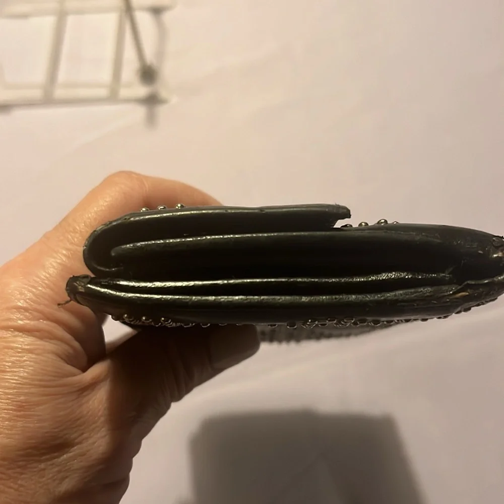 Christian Dior studded wallet